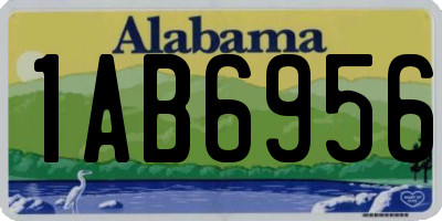 AL license plate 1AB6956