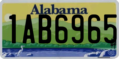 AL license plate 1AB6965