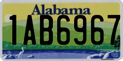 AL license plate 1AB6967