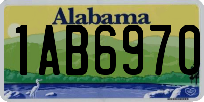 AL license plate 1AB6970