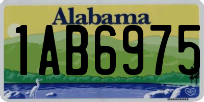 AL license plate 1AB6975