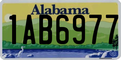 AL license plate 1AB6977