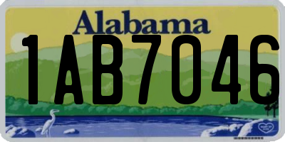 AL license plate 1AB7046