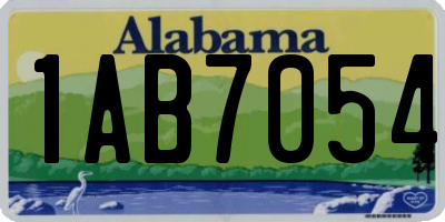 AL license plate 1AB7054