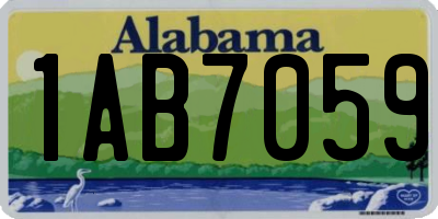 AL license plate 1AB7059