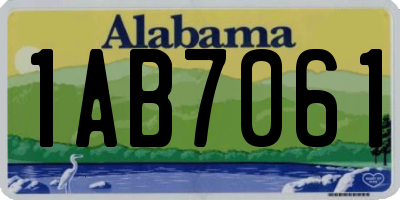 AL license plate 1AB7061