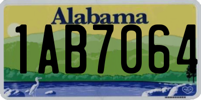 AL license plate 1AB7064