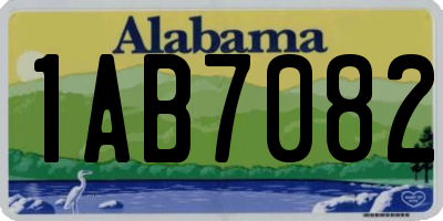 AL license plate 1AB7082