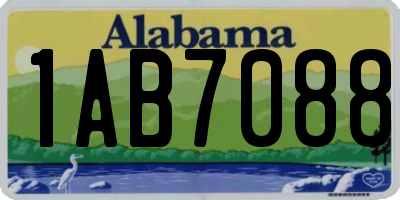 AL license plate 1AB7088