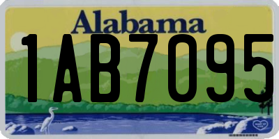 AL license plate 1AB7095
