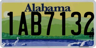 AL license plate 1AB7132