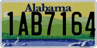 AL license plate 1AB7164