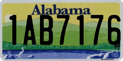 AL license plate 1AB7176