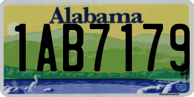 AL license plate 1AB7179