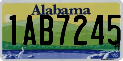 AL license plate 1AB7245