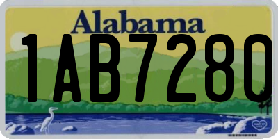 AL license plate 1AB7280