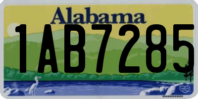 AL license plate 1AB7285