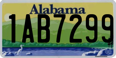 AL license plate 1AB7299