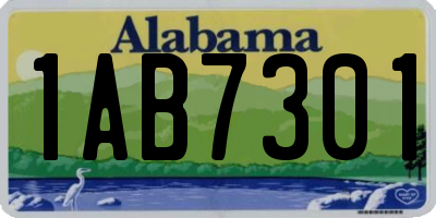 AL license plate 1AB7301