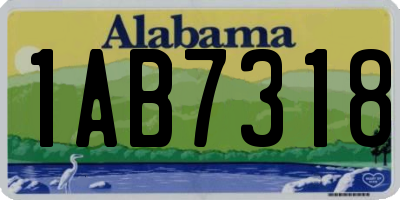 AL license plate 1AB7318