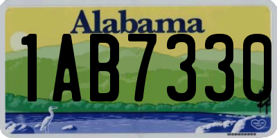 AL license plate 1AB7330