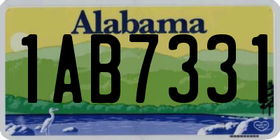 AL license plate 1AB7331