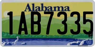 AL license plate 1AB7335