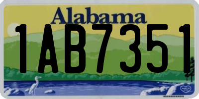 AL license plate 1AB7351