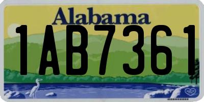 AL license plate 1AB7361