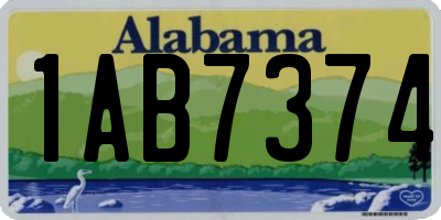 AL license plate 1AB7374