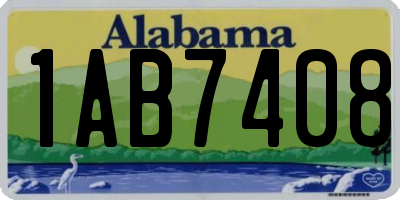 AL license plate 1AB7408