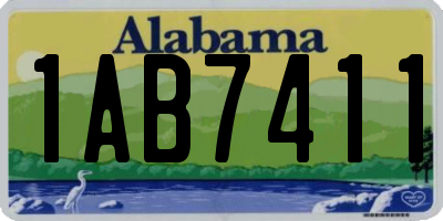 AL license plate 1AB7411