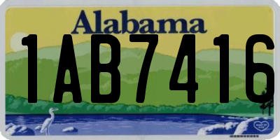 AL license plate 1AB7416