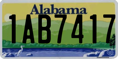 AL license plate 1AB7417