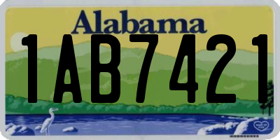 AL license plate 1AB7421