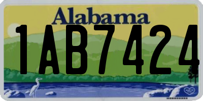 AL license plate 1AB7424