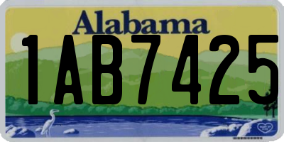 AL license plate 1AB7425