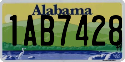 AL license plate 1AB7428