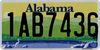 AL license plate 1AB7436