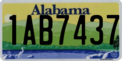 AL license plate 1AB7437