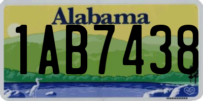 AL license plate 1AB7438