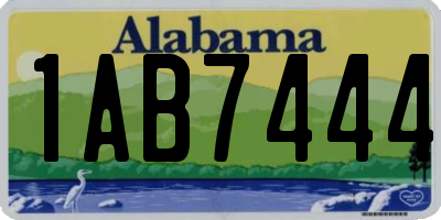 AL license plate 1AB7444