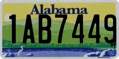 AL license plate 1AB7449