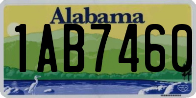 AL license plate 1AB7460