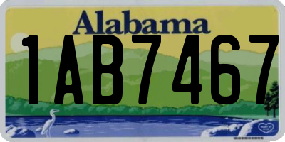 AL license plate 1AB7467