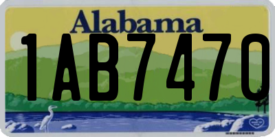 AL license plate 1AB7470