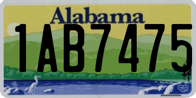 AL license plate 1AB7475