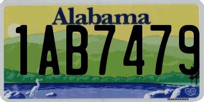 AL license plate 1AB7479