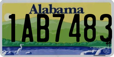 AL license plate 1AB7483