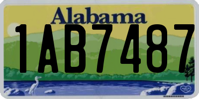 AL license plate 1AB7487